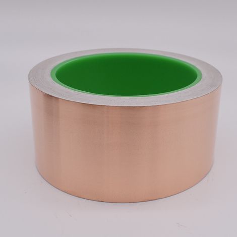 Lntyq Ruban de cuivre 50mm x 20m, Ruban de cuivre autocollant contre les limaces, Protection efficace contre les limaces pour potager surélevé, jardin & balcon, pour ruban de blindage EMI Piège à lima