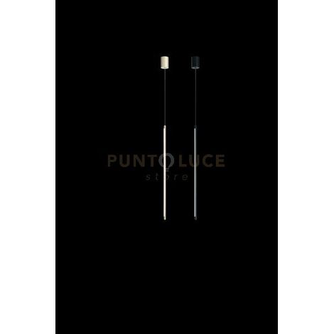SOSPENSIONE GENIUS A LED 3000k 20lm  12w SINGOLA VERTICALE NERO DIMMERABILE