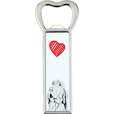 Bloodhound, il cane di St. Hubert - un apribottiglie con un cane, un apri-frigo personalizzato, un regalo unico per un uomo di Art-Dog (1/5)
