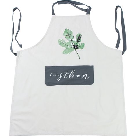 Tablier De Cuisine - Coton Épais Imperméable Sans Manches Avec Poche - Pour Cuisson Jardinage Bricolage - Gris - 1 Pièce (1/5)
