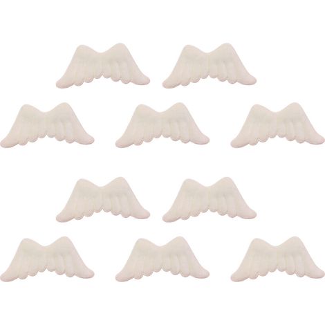 Pinzas para el cabello de felpa con forma de ala, 10 piezas/20-ms 10 (1/5)