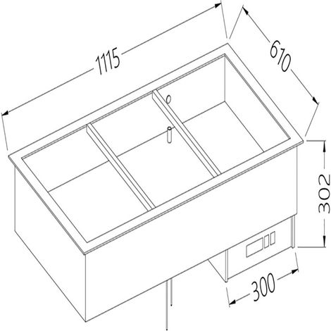 Elément bain-marie 3 GN 1/1 - Diamond