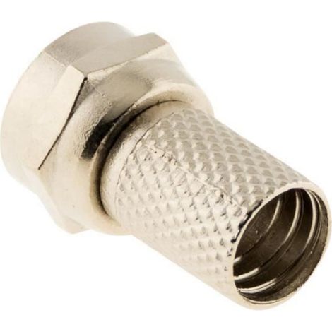 Connecteur F à visser - - Lot de 2 - Diamètre 7 mm - Plastique (1/4)
