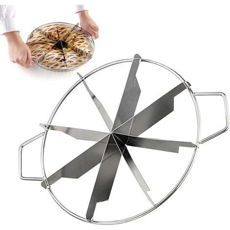 Distributeur de gâteaux, Tailleur de gâteaux entier - Portiemaker pour gâteaux et gâteaux, Antiaanbak rond bouilloire Pizza Snipers Outil avec poignées, Égale Portie Plakmarker ustensiles de cuisson, 