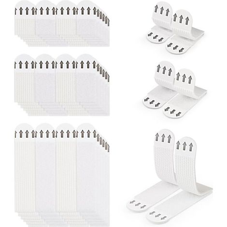 36 Paires (72 Bandes) Languettes Accroches Tableaux sans Percer Bandes de Suspension pour Photos Languettes Accroches Bandes AdhéSives Tableaux Fixation sans Dommage Bandes de Cadre Mural (1/5)