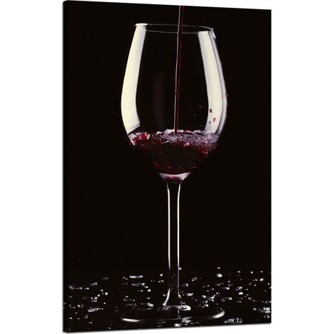 Stampa su tela Cucina Bicchiere di vino 50x80 cm