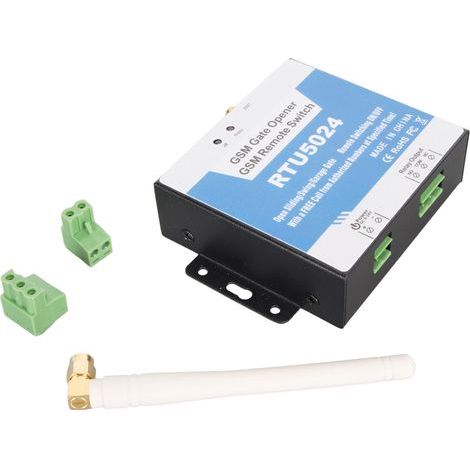 Télécommande d'ouverture de portail GSM avec commande marche/arrêt, appel gratuit et SMS, contrôleur d'accès métal RTU5024 pour 850/900/1800/1900MHz (1/5)