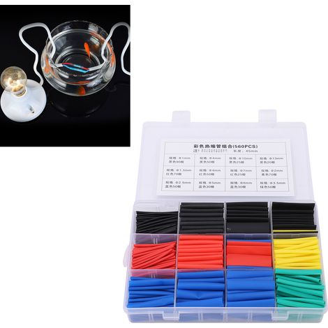 Set mit 560 farbigen Schrumpfschläuchen (1/5)