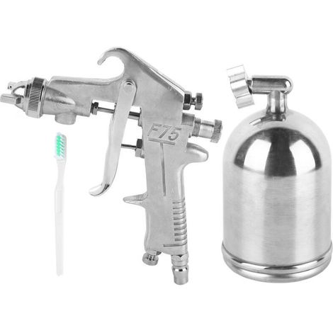 Pistolet à Peinture, Pistolet à Peinture, Pistolet à Peinture à Haute Atomisation, Pistolet à Peinture Automatique pour Pulvérisation de Peintures à Base d'huile ou au Latex, (1/4)
