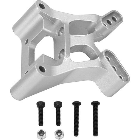 Amortisseur avant aluminium 1/10 pour Losi Baja Rey, planche de suspension en alliage, absorbeur de chocs argenté (1/5)