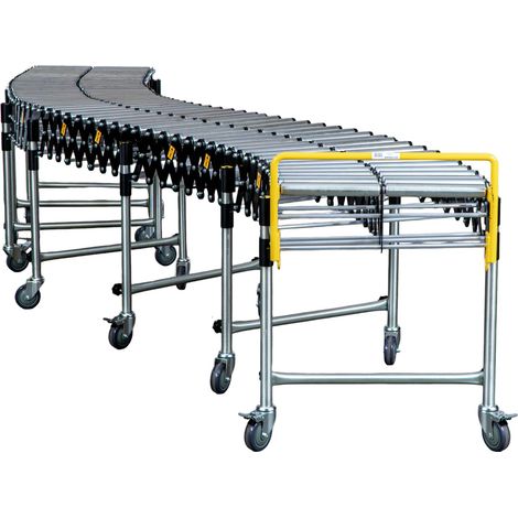 Convoyeur à rouleaux en acier 600 mm longueur : 2,46-6,35 m 50kg/m MW Tools RB6360V (1/5)