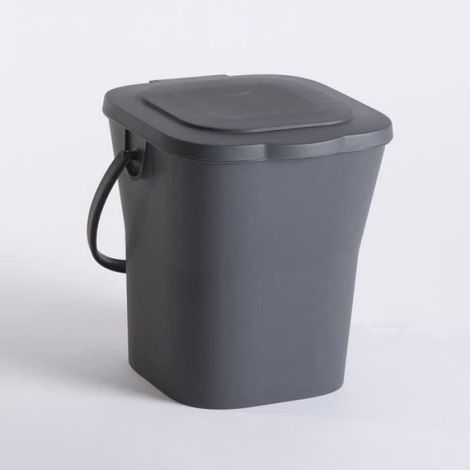Seau Compost - 6 L - Fermeture Hermétique - Pour Déchets de Cuisine - Intérieur Maison - 1 Pièce (1/5)