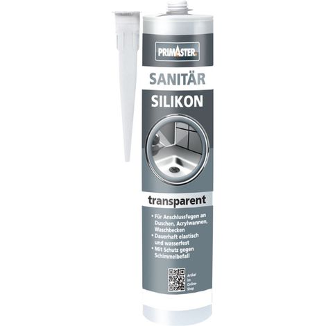 Primaster Sanitär Silikon transparent 310 ml Dichtstoff (1/2)