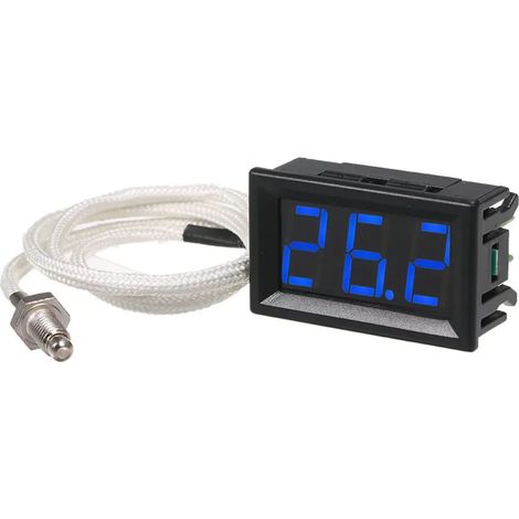 Thermomètre industriel haute température de type K M6 pour thermocouples, instrument de test pour thermocouples allant de -30 à 800 degrés Celsius.