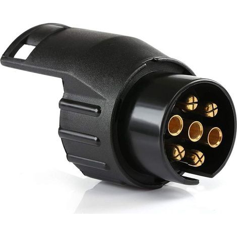 Adaptateur Prise Remorque Étanche 7 Broches vers 13 Broches – Accessoire Universel pour Voiture, Camion et Remorquage (1/5)