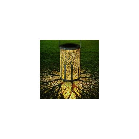 Solar-Gartenlaterne für den Außenbereich, wasserdichte Solar-Gartenlaterne, Hängelampe, wiederaufladbare kabellose Laterne, dekorative Hängeleuchte für Terrasse, Flur, Einfahrt, Weihnachten – Weiß – F