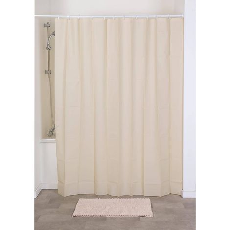 Tenda da doccia in plastica 180 x 200 cm, beige - Tendance (1/2)
