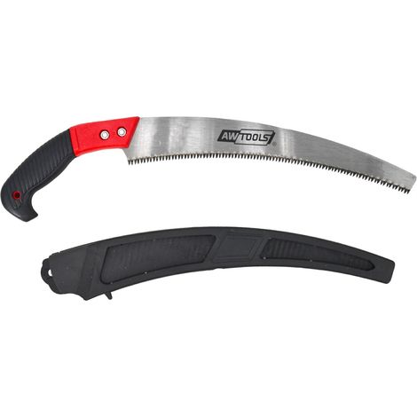 Sierra para ramas con funda, Awtools, modelo 330mm, ideal para cortes precisos en ramas gruesas, diseño ergonómico, incluye funda para fácil transporte, herramienta profesional
