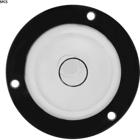 Ensemble d'outils de mesure 5 pièces : Niveau à bulle rond avec trou de fixation pour échelles de mesure (1/5)