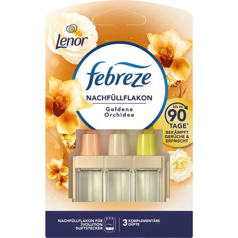 Febreze 3Volution Duftstecker Nachfüllflakon Lenor Goldene Orchidee Duftstecker-Nachfüllflakon