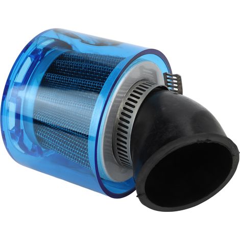 42 mm Universal-Luftfilter mit geschlossenem Gehäuse, 45° abgewinkelt, für Motorräder, Quads, Karts und Pitbikes (50 bis 250 cm³ Motoren). (1/5)