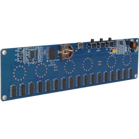 Carte de contrôle STM8S005 pour horloge LED IN14 avec tube numérique, circuit imprimé RGB, USB et boîtier acrylique - Idée cadeau
