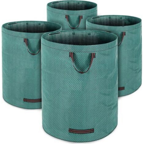 Gartensäcke, je 280 l, max. 50 kg Tragkraft, doppelt genäht, 3 Tragegriffe, für Pflanzen, Gras, Laub und Abfall. (1/5)