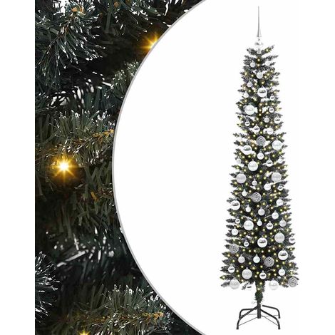 Árbol de Navidad artificial Verde 180 cm PVC, Plástico y Acero vidaXL (1/5)