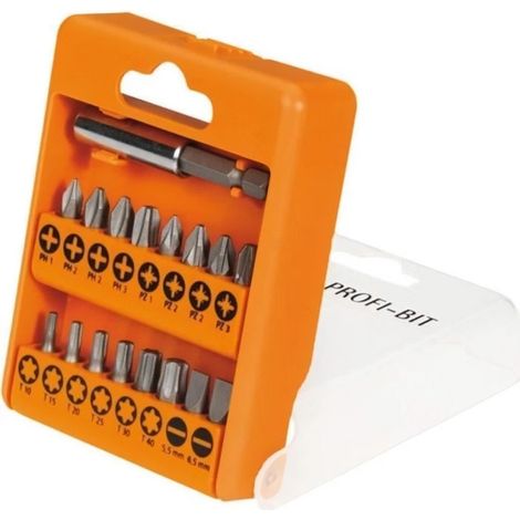 AEG – Coffret 16 embouts pour visseuse – Longueur 25mm – Empreintes SL, PH, PZ, TX – 4932399495 (1/2)