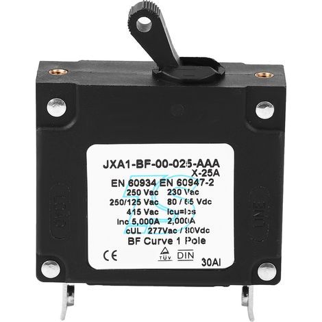 SIXRUN Mini DC AC Circuit Breaker Protection Protection Circuit ABS ABS avec Une Réponse Rapide à Haute sensibilité pour Les 25A 5000A 15A 1000A (25A). (1/5)