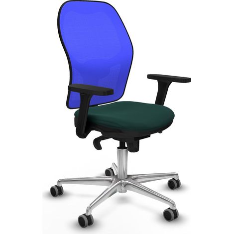 Sedia da ufficio piqueras y crespo Jorquera blu similpelle