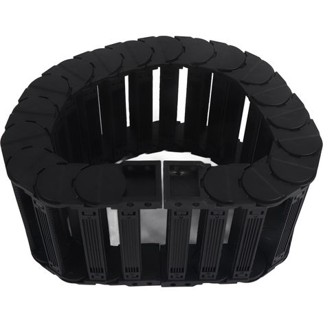 Chaîne porte-câbles, série silencieuse, guide-câble en nylon, fixation amovible, 0,7 mètre, D30 x 125 (1/5)