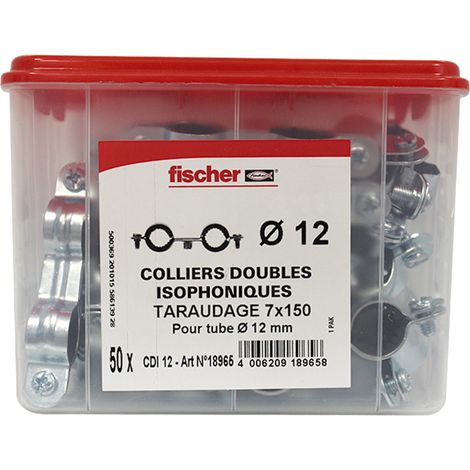 Collier isophonique double - 12 mm - Fischer
