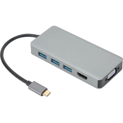 USB-C-zu-HDMI/VGA-Hub-Adapter für Heim- und Büromonitore B0504 (1/5)