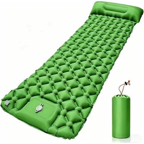 Campingmatratze, selbstaufblasend, ultraleicht (650 g), 40D Nylon TPU, geeignet für Wanderungen und Festivals (1/5)