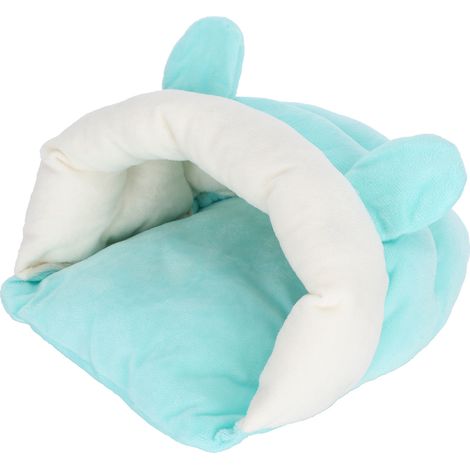 Petit nid pour petits animaux de compagnie, sac de couchage en coton épais pour planeur de sucre, hamster syrien, perroquet, vert (1/5)