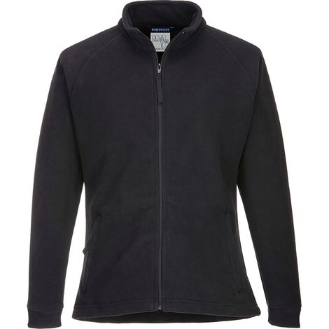 Polar Aran para mujer - Elegante y cómodo para el trabajo - Negro - Talla XS