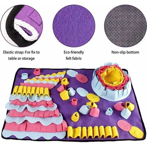 Tapis Snuffle - Tapis De Fouille Pour Chien 70 x 50 cm Antidérapant Lavable En Molleton (1/5)
