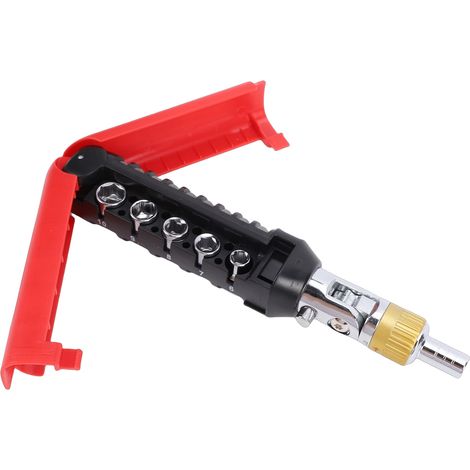 Lot de 14 tournevis à cliquet multifonction avec 14 embouts pour appareils électroniques meubles bricolage maison rotation 180 degrés (1/5)