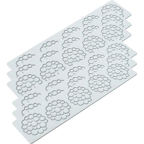 Moule à gâteau en silicone pour fondant, motif dentelle florale (lot de 6) - Idéal pour les gâteaux de mariage. (1/5)