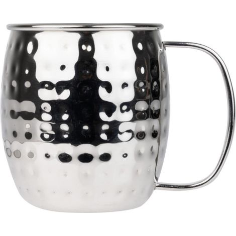 Mugs en acier inoxydable martelé Barware 440ml - Ref HY113 - Olympia (1/5)