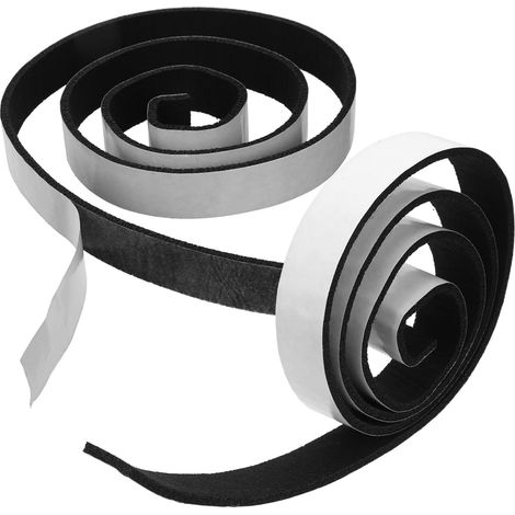 de 2 rouleaux de protections autocollantes en feutre noir (1/5)