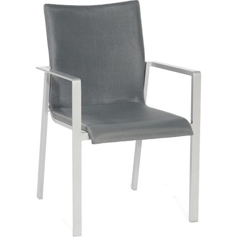 Stapelsessel West silber/Alu SonnenPartn er