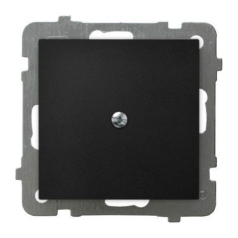Plaque de finition Ospel z-1g/m/33 sortie fil latérale éléments clipsables noire (1/3)