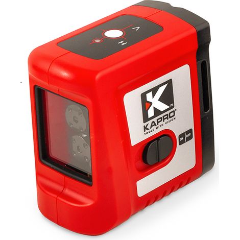 Mini nivel láser autonivelante KAPRO, Rayo laser rojo, Lineas laser horizontal, vertical y cruz (1/5)