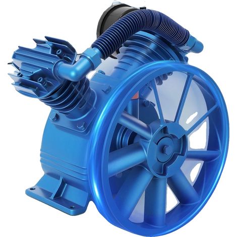 Compresor de aire, potencia de 4 kW, presión nominal de 175 PSI, caudal de aire de 13,6 a 18,7 m³/h, diámetro del cilindro de 90 mm, 2 cilindros. (1/5)