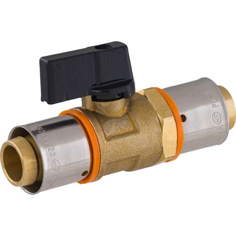 Noyon & Thiebault – Vanne PER à sertir Ø20 – Raccord inox pour plomberie – Fixation par sertissage et vissage – Pour canalisations eau froide (1/5)