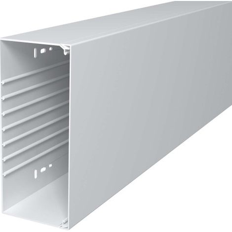 OBO Bettermann Vertr Wand+Deckenkanal m.Obert. 100x230mm,PVC WDK100230RW 2 Stk