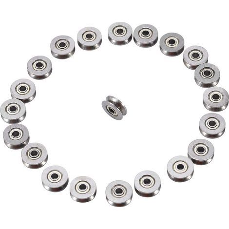 – Kugellager V623ZZ, 20 Stück – Kohlenstoffstahl – Innendurchmesser 3 mm, Außendurchmesser 12 mm, Höhe 4 mm – Für Linearführungssysteme (1/5)