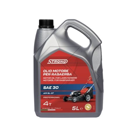 Olio motore SAE-30 STRONG 5Litri motori 4 tempi rasaerba ottima lubrificazione